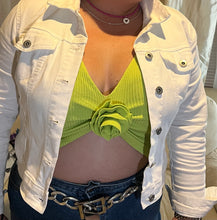 Load image into Gallery viewer, Lemon Crop Top - Blusa verde limón
