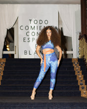Load image into Gallery viewer, Pantalón spandex azul “Isla Brilla”

