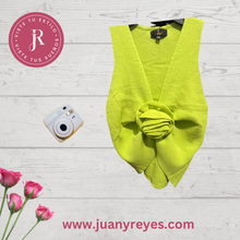 Load image into Gallery viewer, Lemon Crop Top - Blusa verde limón
