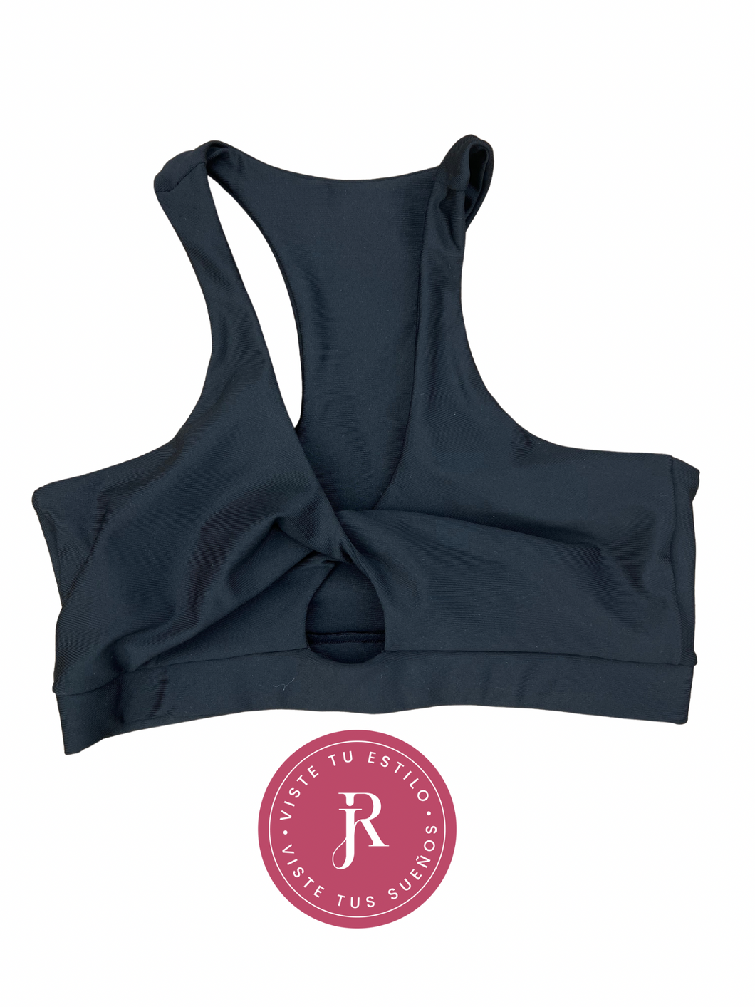 JR Fit Bra Top Black “V” - negro